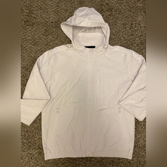 Life Code Progressive Men’s White 100% Nylon Full Zip Lightweight Jacket Size L - Picture 3 of 15